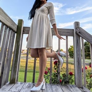 ♥️Adorable Cream Babydoll Dress♥️